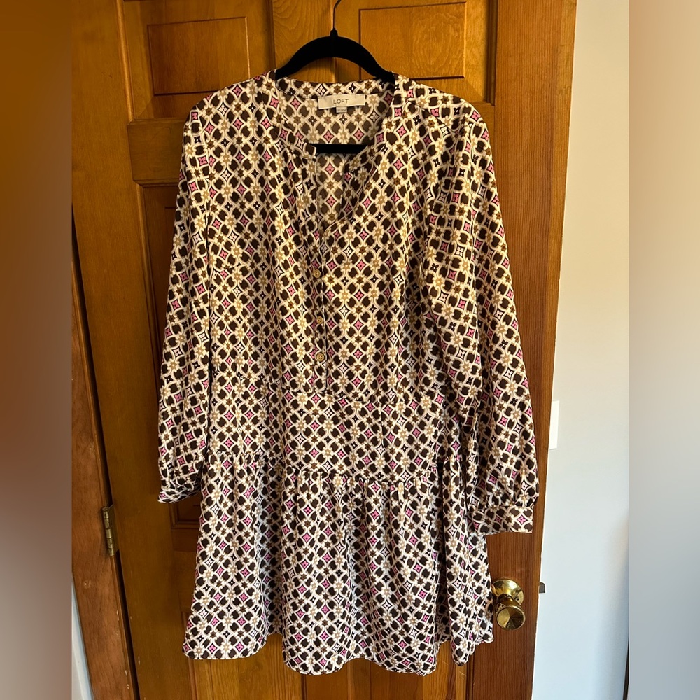Chic Multicolor Patterned Dress
